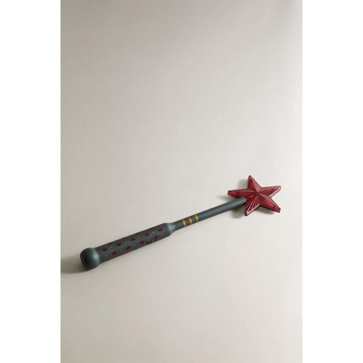 Волшебная палочка рождественское волшебство с звездой, светящейся