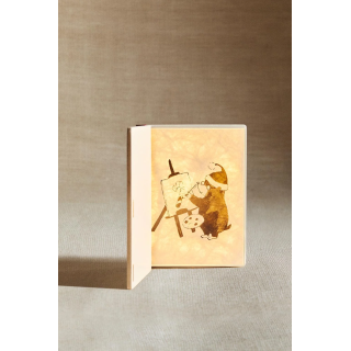 Ночник история искусства в форме книги на рождественскую ночь