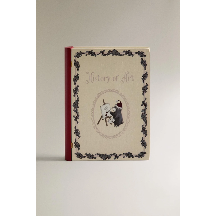 Ночник история искусства в форме книги на рождественскую ночь