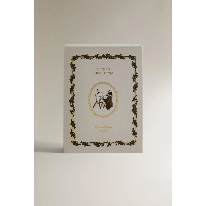 Ночник история искусства в форме книги на рождественскую ночь