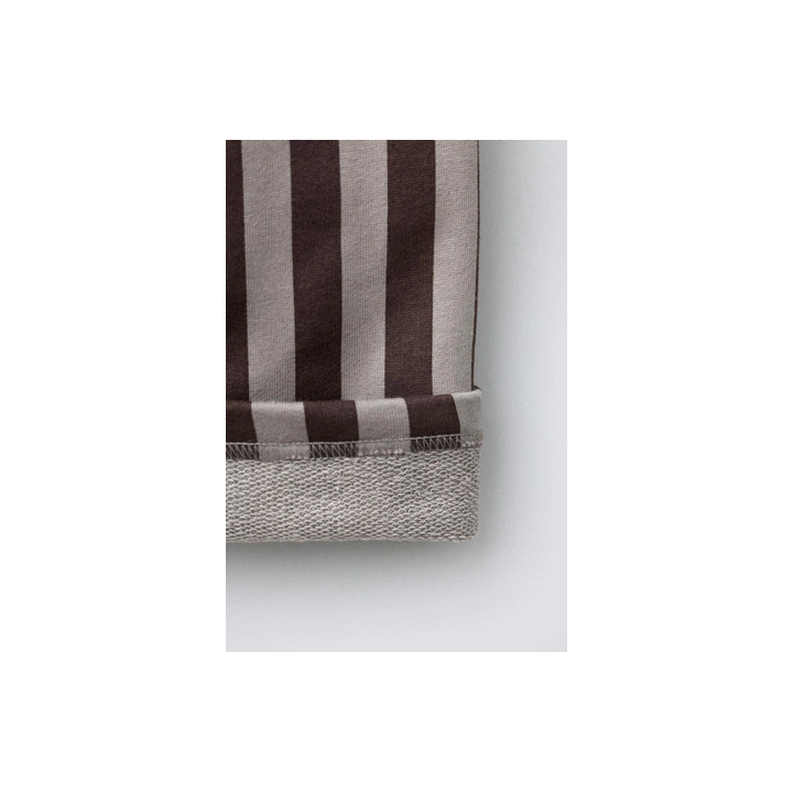 БРЮКИ ИЗ МЯГКОЙ ТКАНИ В ПОЛОСКУ