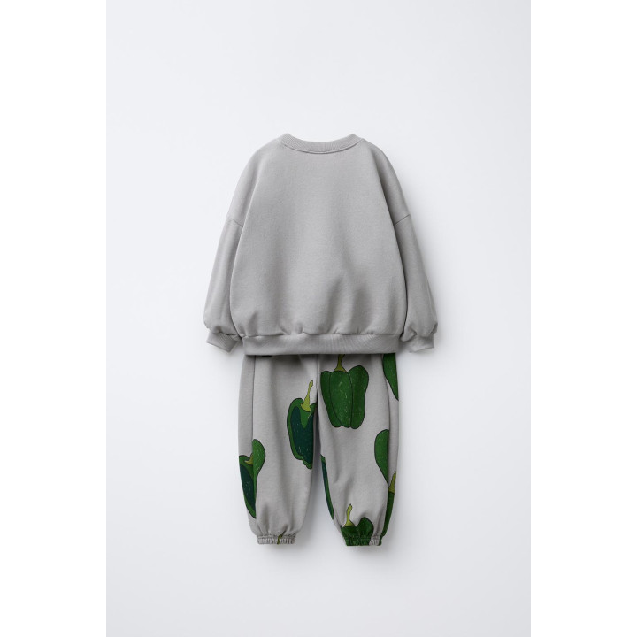 КОМПЛЕКТ ДЛЯ БЕГА, ТОЛСТОВКА И ДЖОГГЕРЫ С ПРИНТОМ