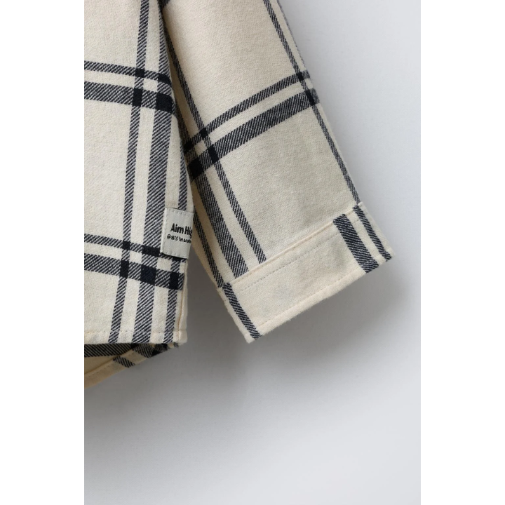 КЛЕТЧАТАЯ РУБАШКА С КАПЮШОНОМ И ФЛИСОМ