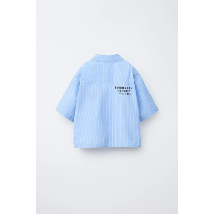 РУБАШКА В ПОЛОСКУ С КАРМАНОМ