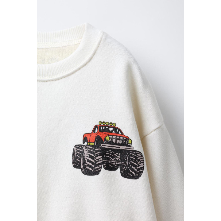 ТОЛСТОВКА С ПРИНТОМ «МАШИНКИ»