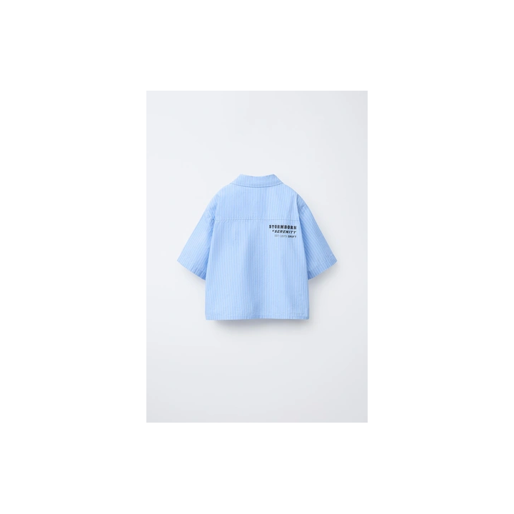 РУБАШКА В ПОЛОСКУ С КАРМАНОМ