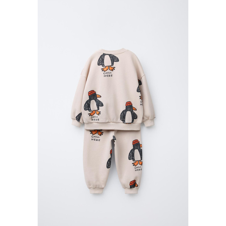 КОМПЛЕКТ ДЖОГГИНГОВЫЙ С ПИНГВИНАМИ