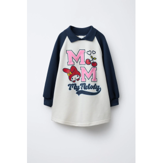 ПЛАТЬЕ ИЗ МЯГКОЙ ТКАНИ С РУКАВАМИ РЕГЛАН MY MELODY © SANRIO