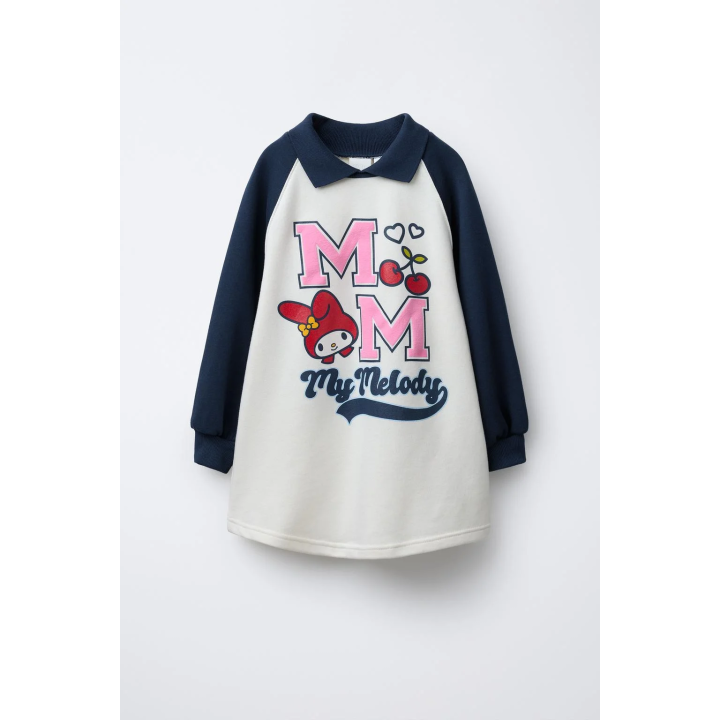 ПЛАТЬЕ ИЗ МЯГКОЙ ТКАНИ С РУКАВАМИ РЕГЛАН MY MELODY © SANRIO