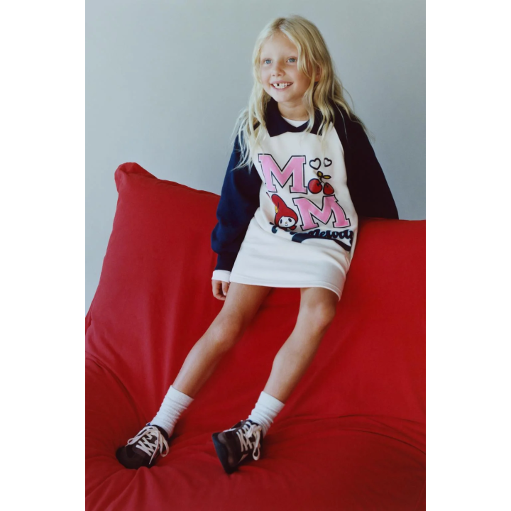 ПЛАТЬЕ ИЗ МЯГКОЙ ТКАНИ С РУКАВАМИ РЕГЛАН MY MELODY © SANRIO