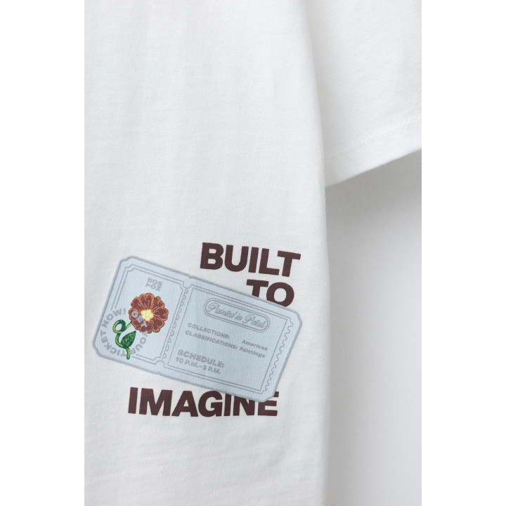 ФУТБОЛКА С РЕЛЬЕФНЫМ ПРИНТОМ В КЛЕТКУ