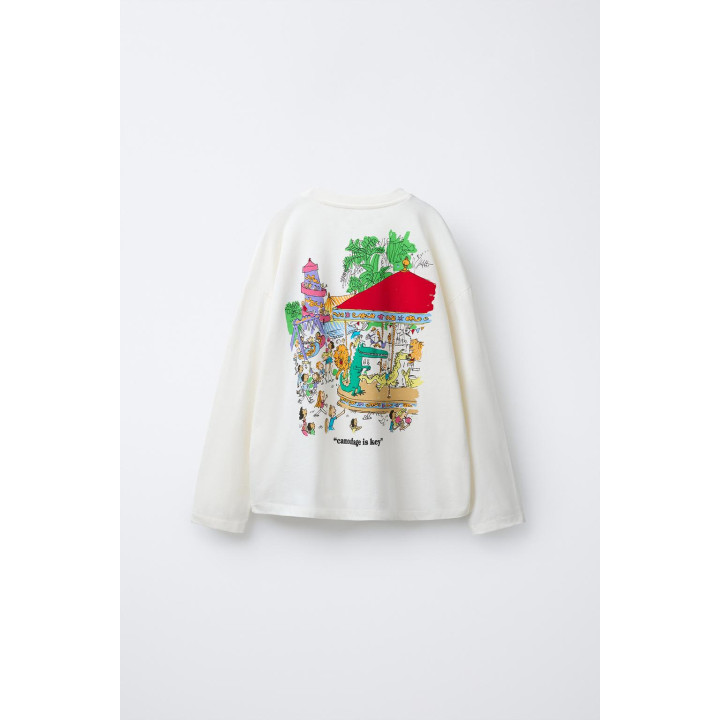 Футболка с принтом the enormous crocodile roald dahl ©