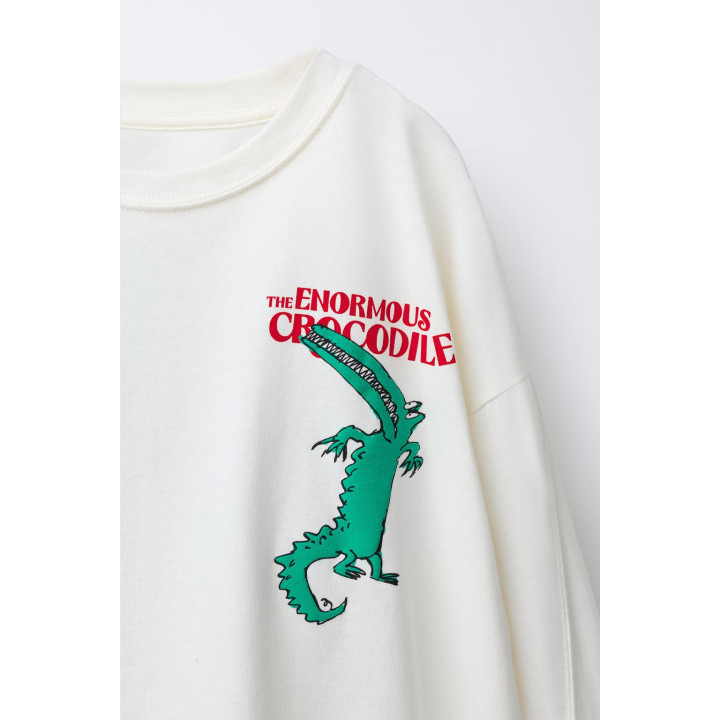Футболка с принтом the enormous crocodile roald dahl ©