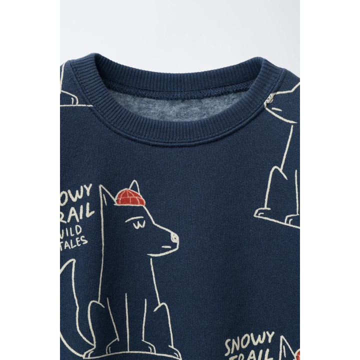 Костюм с принтом волка