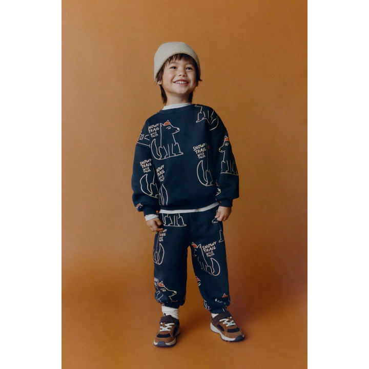 Костюм с принтом волка