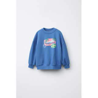 ТОЛСТОВКА С ПРИНТОМ И НАШИВКАМИ