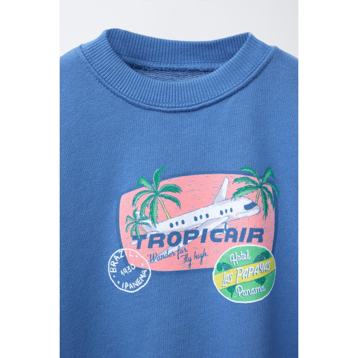 ТОЛСТОВКА С ПРИНТОМ И НАШИВКАМИ