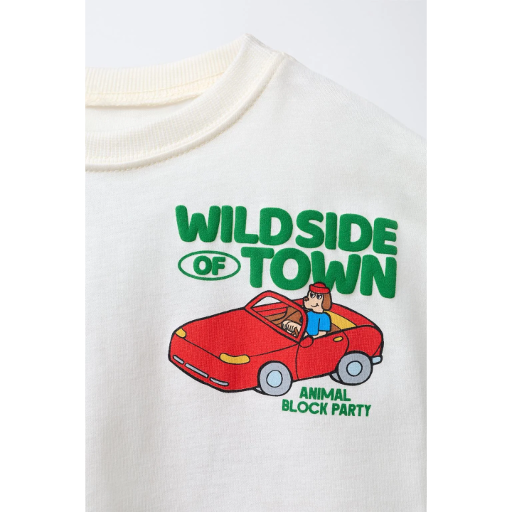 ФУТБОЛКА С ЖИВОТНЫМ ПРИНТОМ