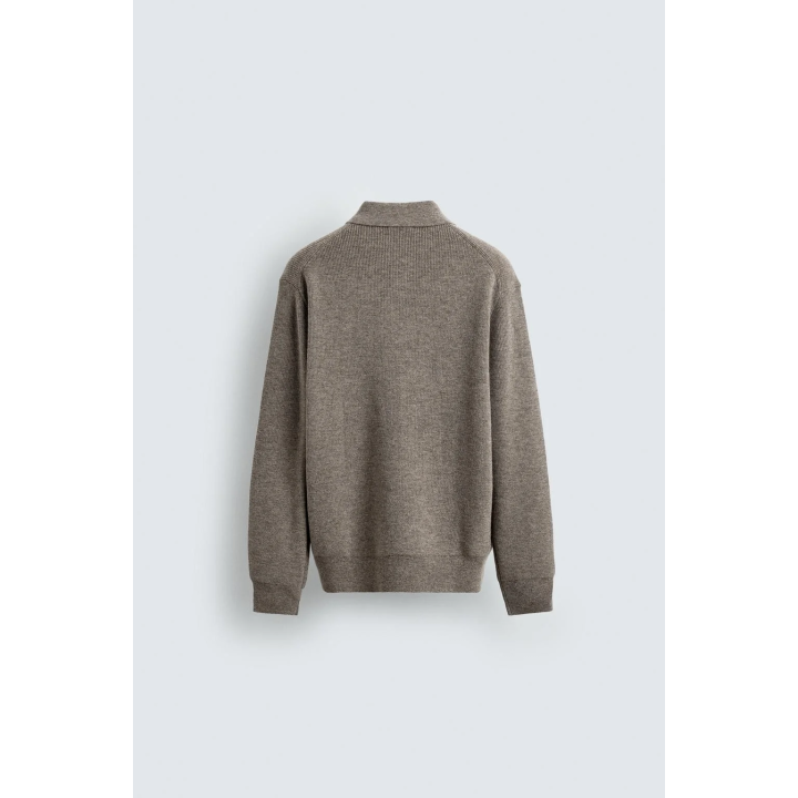 ПОЛО ИЗ ТРИКОТАЖА С ШЕРСТЬЮ