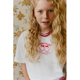 ФУТБОЛКА С ПРИНТОМ И НАШИВКОЙ SMILEYWORLD ®