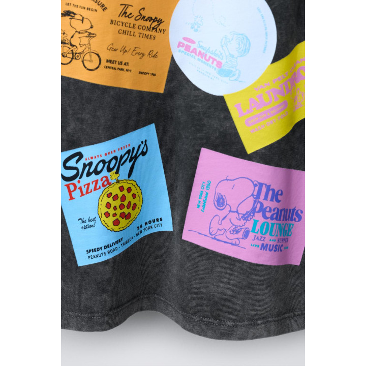 ФУТБОЛКА С РЕЛЬЕФНЫМ ПРИНТОМ SNOOPY ™