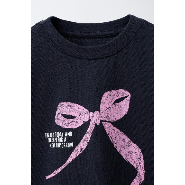 ФУТБОЛКА С ПРИНТОМ «БАНТ»