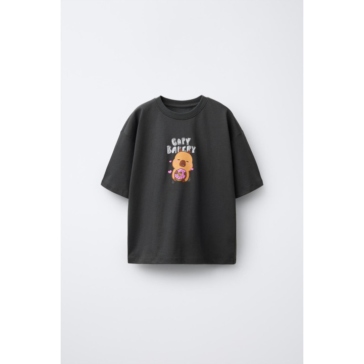 ФУТБОЛКА С ПРИНТОМ «КАПИБАРА CAPYFUN ©»