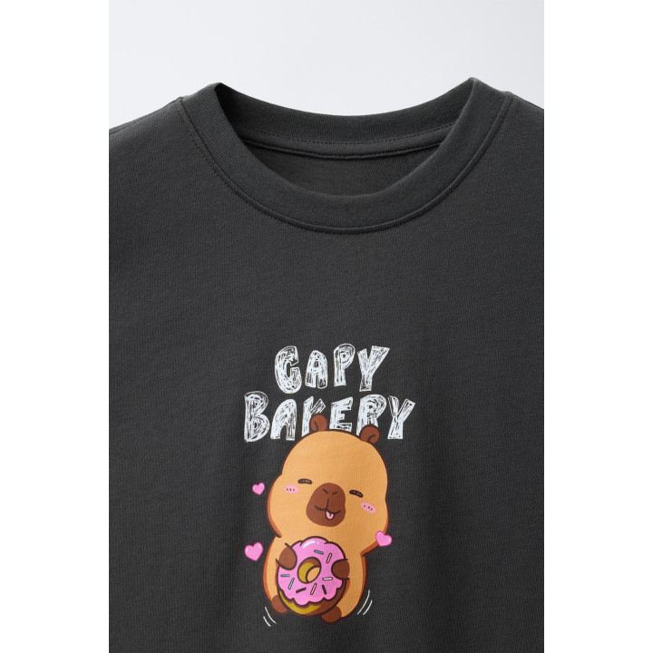 ФУТБОЛКА С ПРИНТОМ «КАПИБАРА CAPYFUN ©»