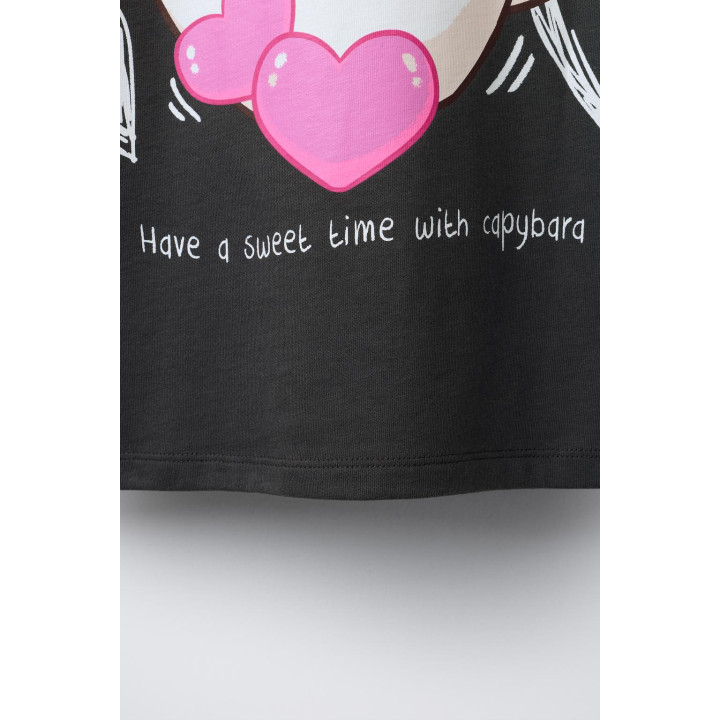 ФУТБОЛКА С ПРИНТОМ «КАПИБАРА CAPYFUN ©»