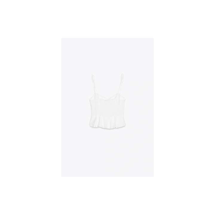 РОМАНТИЧНЫЙ ТОП ИЗО ЛЬНА С ЗАЩИПАМИ