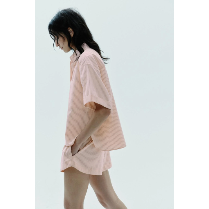 РУБАШКА ИЗ ПОПЛИНА С КАРМАНОМ