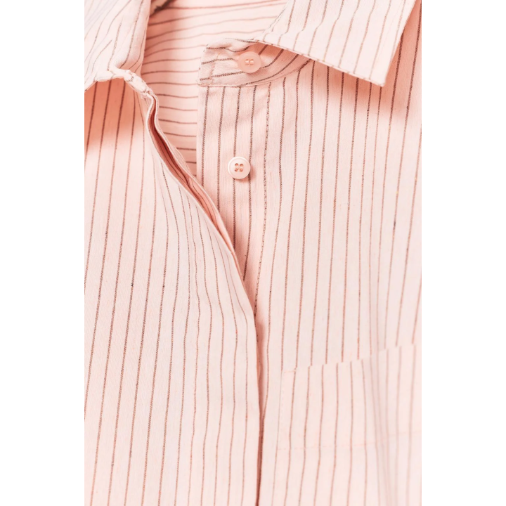 РУБАШКА ИЗ ПОПЛИНА С КАРМАНОМ