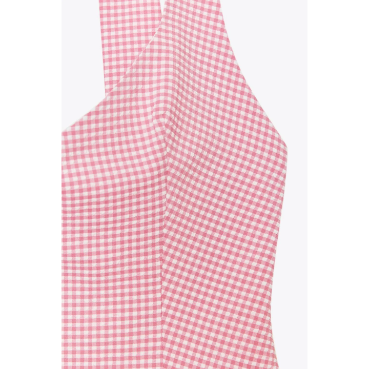 ТОП С ГОРЛОВИНОЙ ХАЛТЕР И БАНТОМ НА СПИНЕ