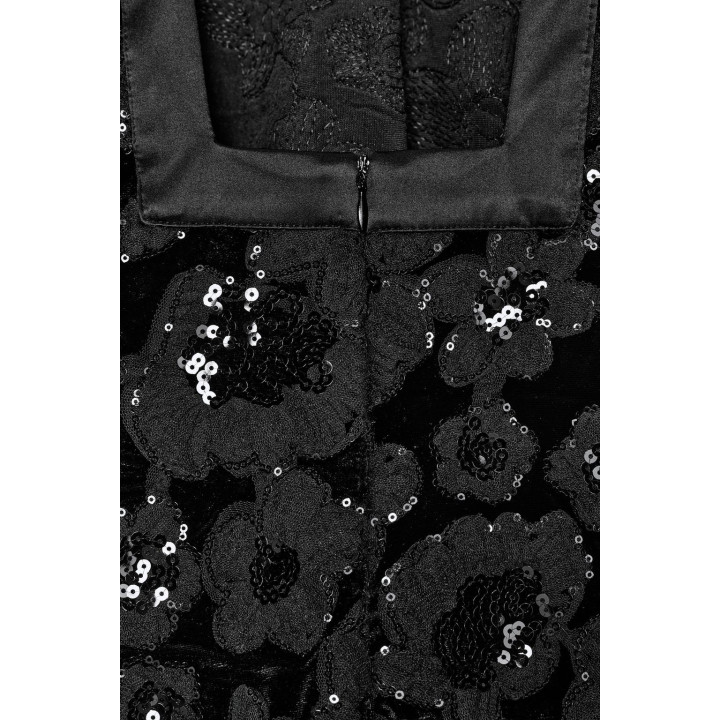 КОРОТКОЕ ПЛАТЬЕ С КОМБИНИРОВАННЫМИ ПАЙЕТКАМИ