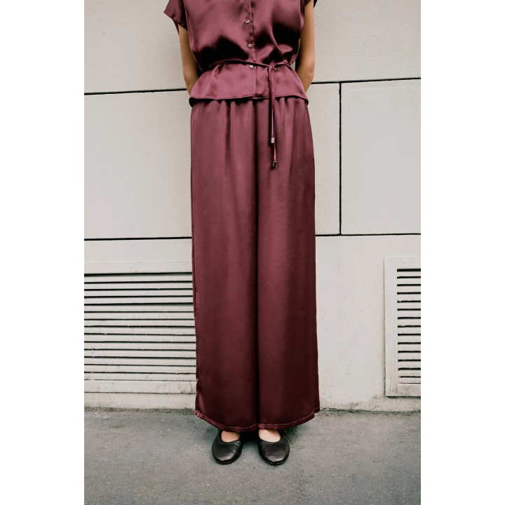 БРЮКИ СЛИМ С ВЫСОКОЙ ПОСАДКОЙ