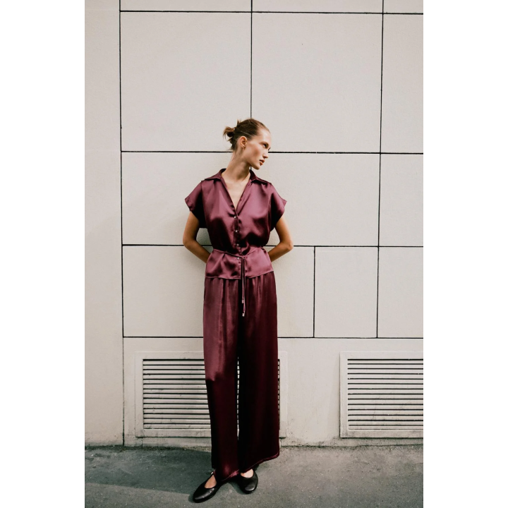 БРЮКИ СЛИМ С ВЫСОКОЙ ПОСАДКОЙ