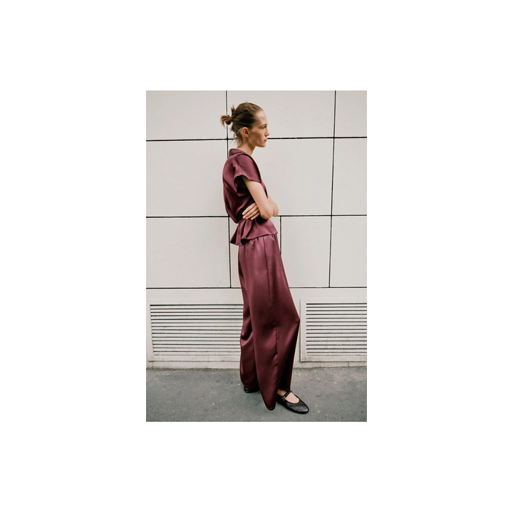 БРЮКИ СЛИМ С ВЫСОКОЙ ПОСАДКОЙ