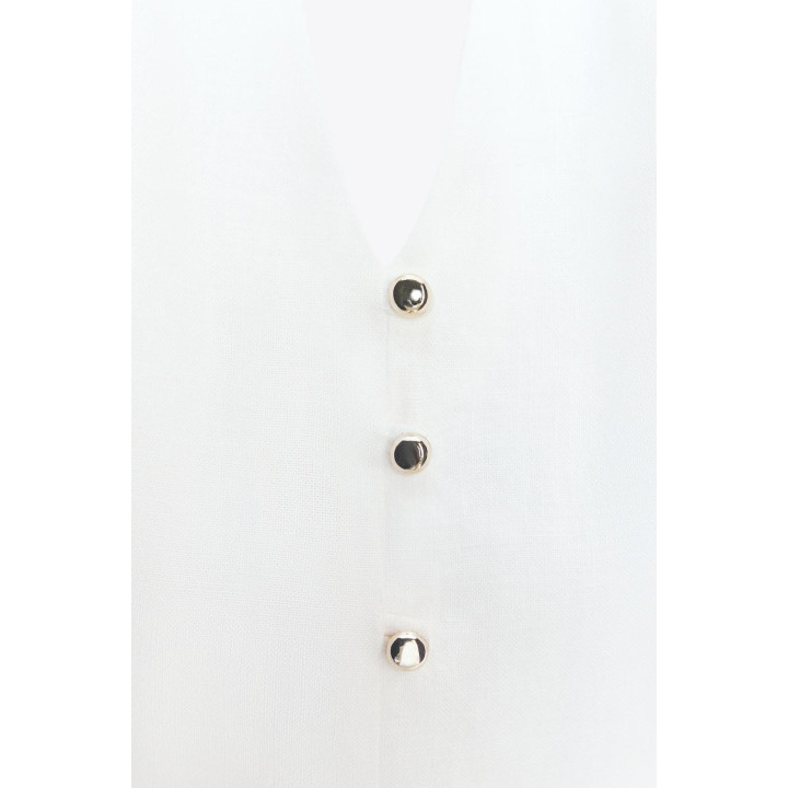 ТОП-ЖИЛЕТ ХАЛТЕР ИЗ ЛЬНА