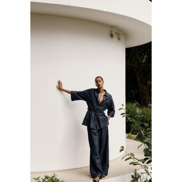 РУБАШКА САФАРИ ИЗ ЛЬНА