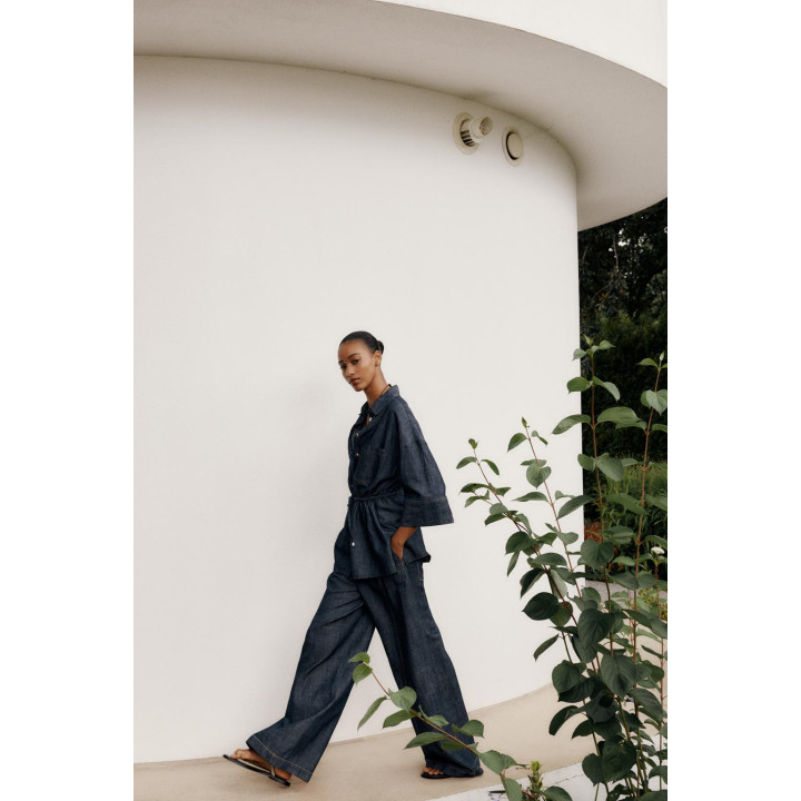 РУБАШКА САФАРИ ИЗ ЛЬНА