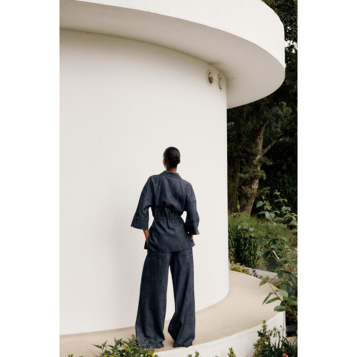 РУБАШКА САФАРИ ИЗ ЛЬНА