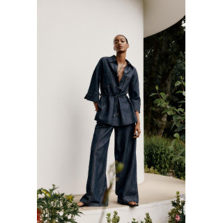 ШИРОКИЕ БРЮКИ ИЗ ЛЬНА