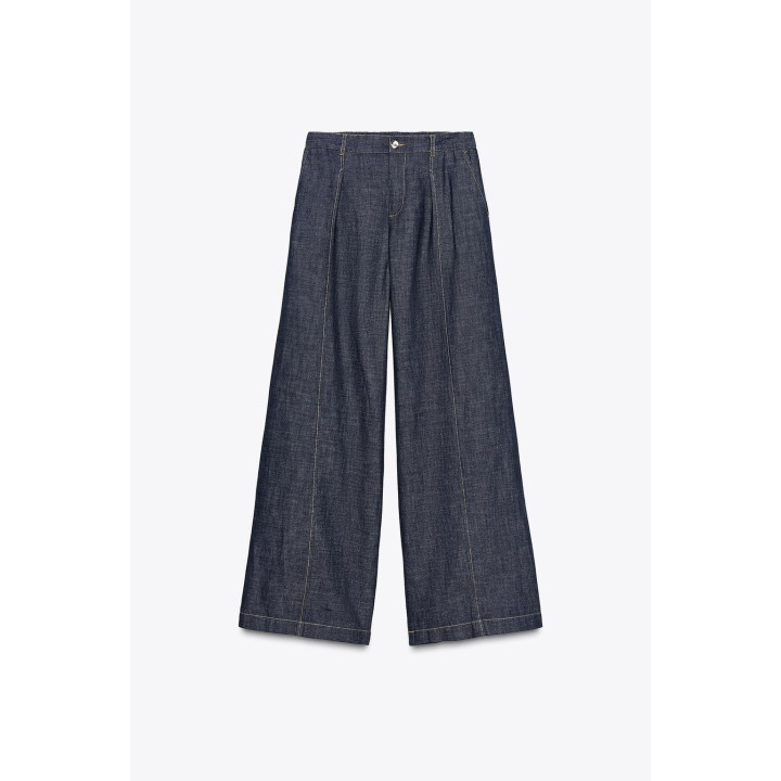 ШИРОКИЕ БРЮКИ ИЗ ЛЬНА