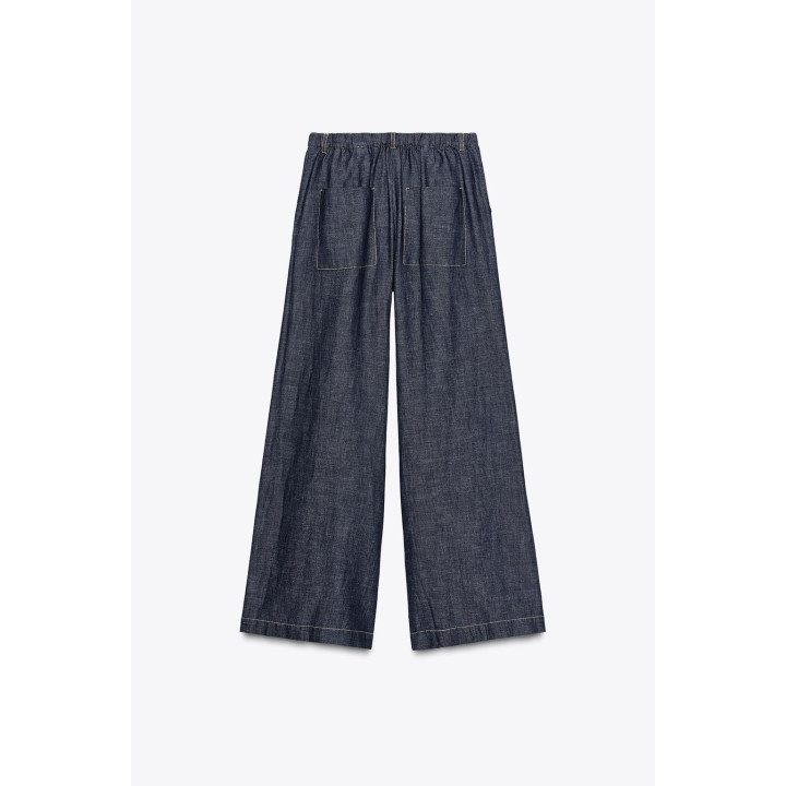 ШИРОКИЕ БРЮКИ ИЗ ЛЬНА