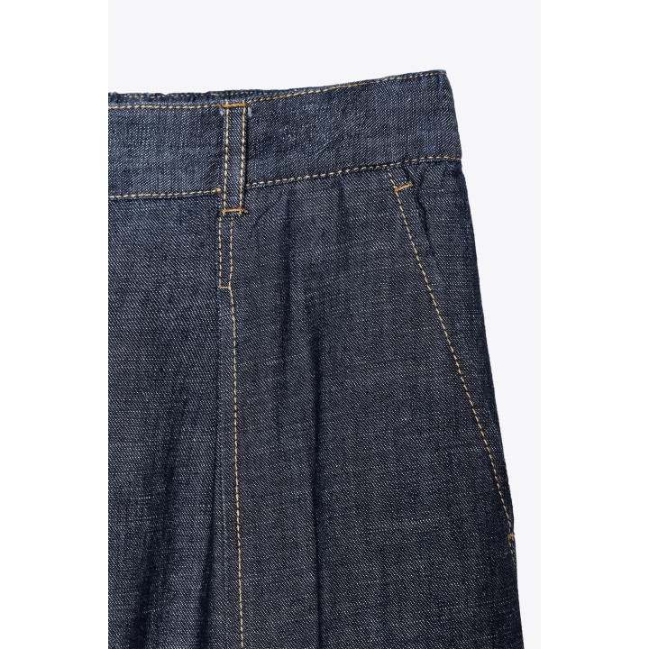 ШИРОКИЕ БРЮКИ ИЗ ЛЬНА