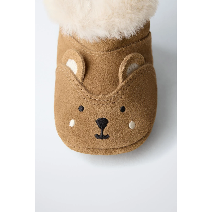 Ботинки в стиле животного принта с подкладкой