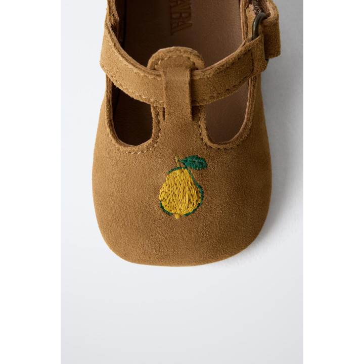 Туфли из кожи в стиле t-bar