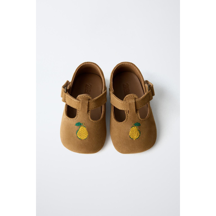 Туфли из кожи в стиле t-bar