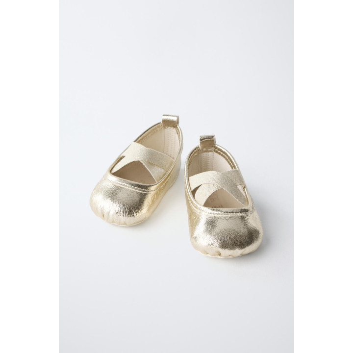 Балетки из кожи