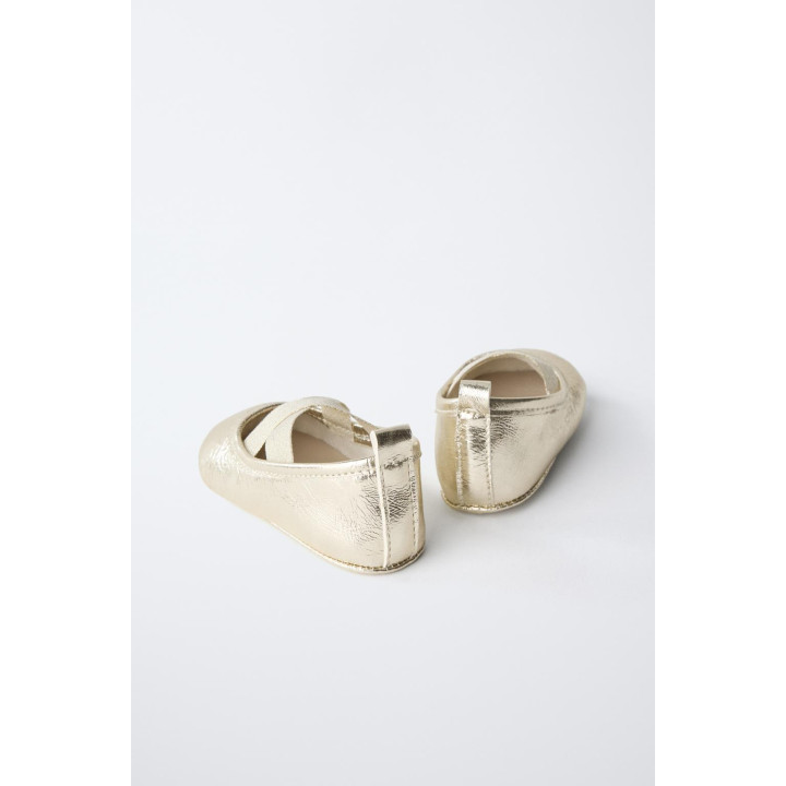 Балетки из кожи